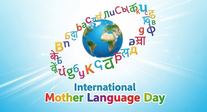 International Mother Language Day Celebration. Ai generation - Powered by Adobe