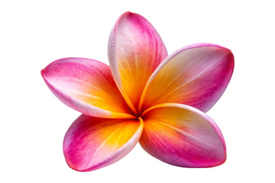 plumeria flower isolated on transparent background