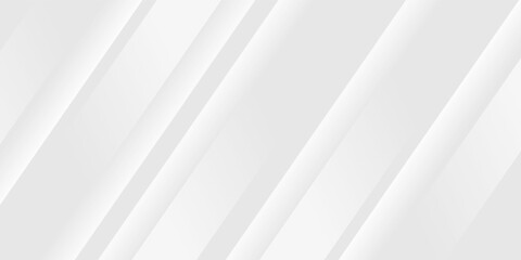 Obraz premium Diagonal grey gradient lines background. Abstract silver stripes wallpaper. Abstract gray tech backdrop. Oblique gris texture for graphic design, poster, banner, flyer, brochure, presentation. Vector