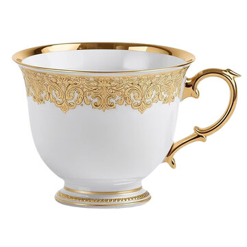 Premium Tea Cup Centered on White Background &ndash; High-Resolution Studio Lighting Product Photo for E-Commerce and Mockup Design