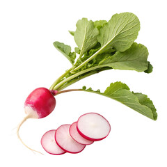 Radish vegetables image isolated on a transparent