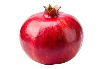 ripe pomegranate image isolated on transparent