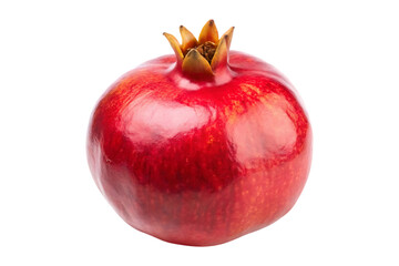 ripe pomegranate image isolated on transparent