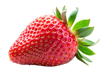 ripe strawberry image isolated on transparent background