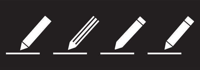 Obraz premium Edit icon vector. Edit document sign and symbol. Edit text icon with pencil. Edit icon vector isolated on white background. 