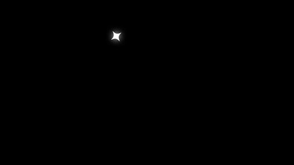 Star twinkling animation, blinking light effect on transparent black background with alpha channel. twinkling stars and vibrant lights on a dark night sky. - Powered by Adobe