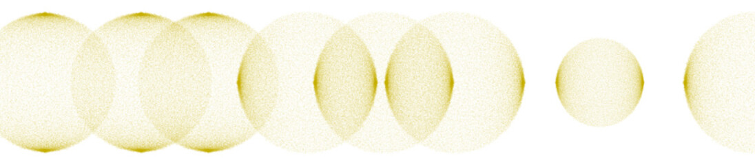 Yellow abstract sphere shapes.