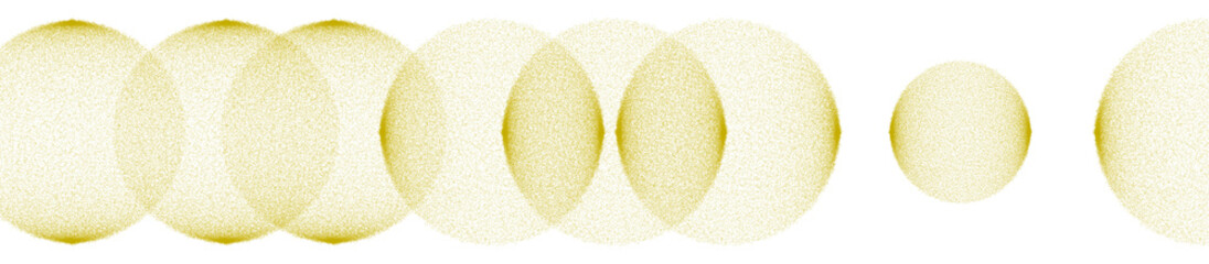 Yellow abstract sphere shapes.
