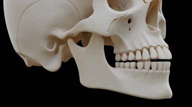 3D Model of Human Skull Styloid Process and Temporomandibular Joint