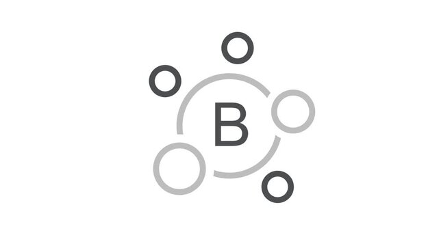 Vitamin B complex - video, vector.