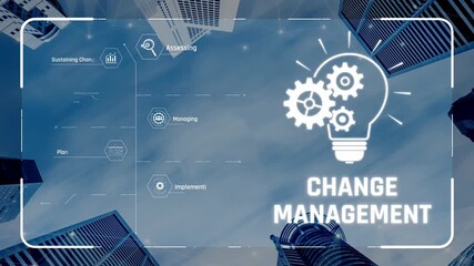 Change management strategy combining innovation, globalization, and teamwork to enable business transformation and emotional engagement in modern organizations Marrow - Powered by Adobe