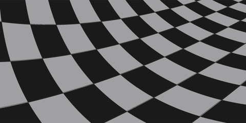Obraz premium Black and white checkered floor tiles texture for background
