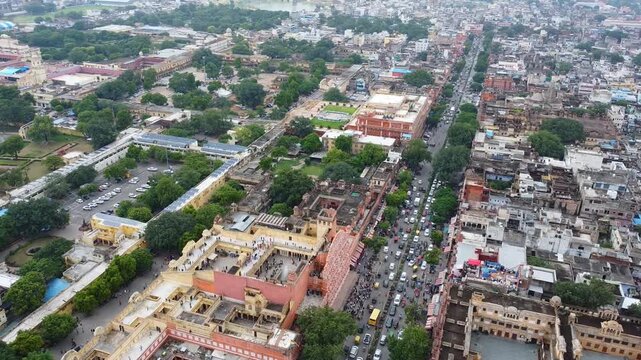 Iconic Hawa Mahal Palace in Jaipur, India - the famous Wind Palace in Jaipur&rsquo;s Pink City.