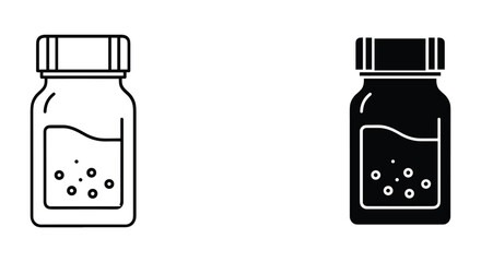 set of cosmetic bottles