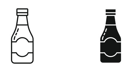 beer bottle vector illustration