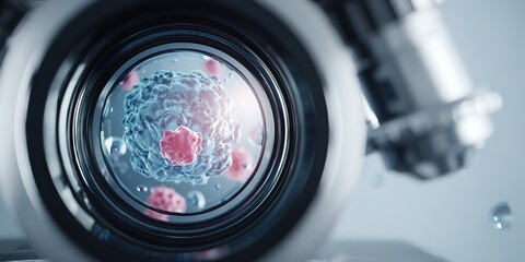 Exploring the microscopic world of cells and their structures using advanced imaging technology
