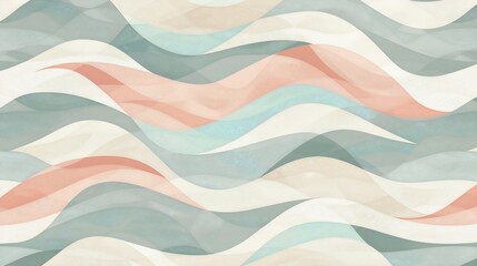 Abstract wavy pattern in pastel colors
