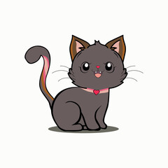 cat, vector, feline, animals, tail, character, paw, funny, mammal, kitty, illustration, cartoon, animal, cute, domestic, pets, fur, painting, fun, smile, happy, art, drawing, pet, kitten