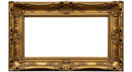 Antique golden frame for art and photography