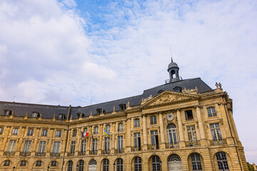 Fototapeta premium La place de la bourse à Bordeaux en France