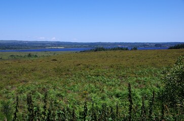 Lake in the Monts d'Arree in Brittany in France, Europe