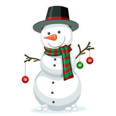 snowman with hat