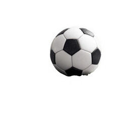 Naklejka premium Soccer ball on white background.