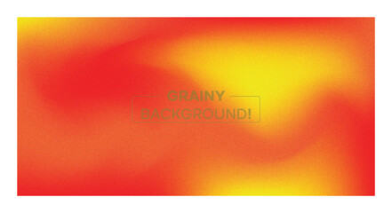 Obraz premium Vibrant red and yellow grainy abstract gradient background with smooth swirling motion and soft blurred textures creating warm glowing tones ideal for modern digital design and creative visuals today