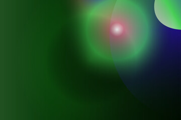Abstract swirl sphere green gradient light