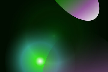 Abstract green orb gradient swirl