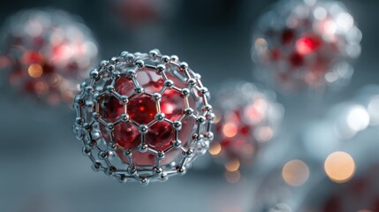 Abstract molecular structure science background