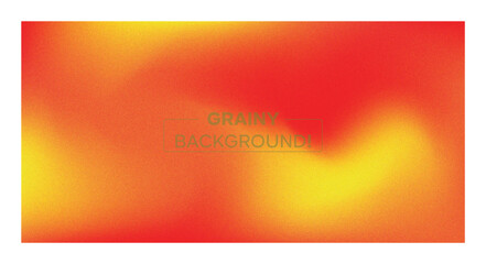 Fototapeta premium Vibrant red and yellow grainy abstract gradient background with smooth swirling motion and soft blurred textures creating warm glowing tones ideal for modern digital design and creative visuals today