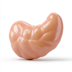 Stylized strong bicep arm flexing, symbolizing fitness and strength isolated on white background