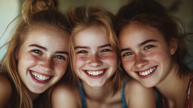Girls with freckles