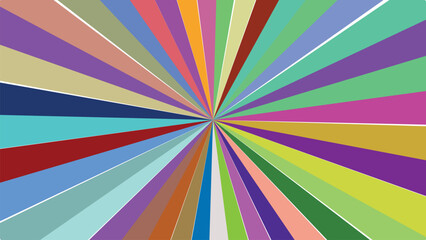 Colorful Burst Abstract Background Design with Retro Vibes and Vibrant Colors