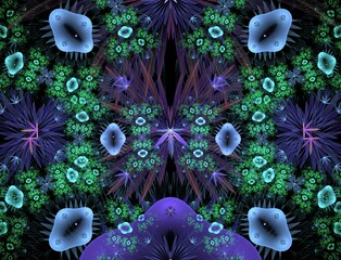 Imaginatory fractal abstract background Image