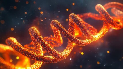 Glowing abstract dna helix structure generating energy - Powered by Adobe