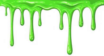 Green slime dripping, perfect for halloween party