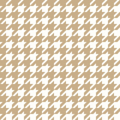 Brown, beige seamless abstract geometric Houndstooth pixel pattern, repeat seamless pattern