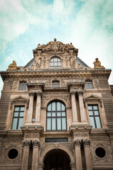 the facade of the building in paris