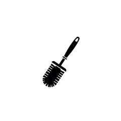 Toilet Brush Icon Silhouette Vector
