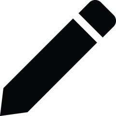 Minimalist Pencil Edit Icon &ndash; Symbol of Writing and Creativity