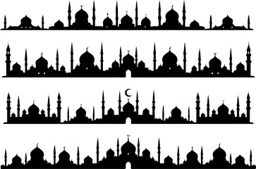 Islamic Mosque Silhouette Art