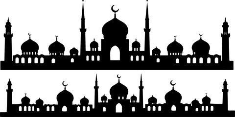 Islamic Mosque Silhouette Art