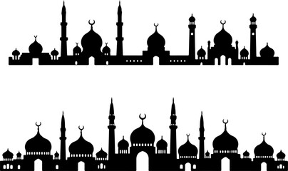 Islamic Mosque Silhouette Art