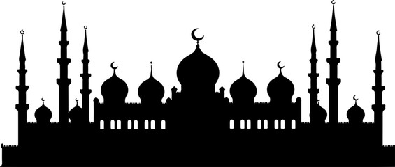 Islamic Mosque Silhouette Art