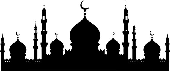 Islamic Mosque Silhouette Art