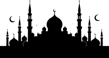 Islamic Mosque Silhouette Art
