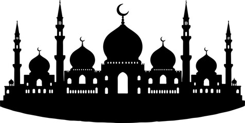 Islamic Mosque Silhouette Art