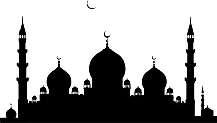 Islamic Mosque Silhouette Art